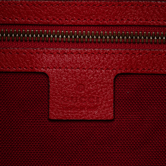 Pre-Loved Gucci Canvas Sylvie Stripe Logo Drawstring Backpack - Picture 6 of 9